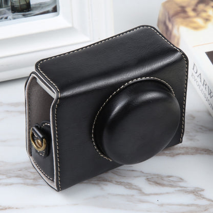 For Sony ZV-1F Vlog Camera Full Body Magnetic Leather Camera Case Bag with Strap (Black) by buy2fix