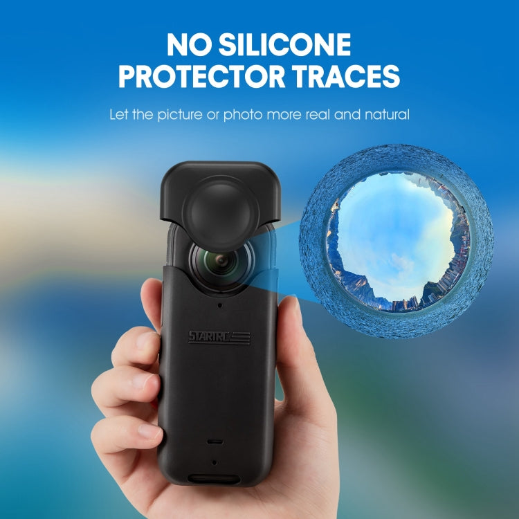 For Insta360 X3 STARTRC Full Body Silicone Protective Case(Black) - Case & Bags by STARTRC | Online Shopping UK | buy2fix
