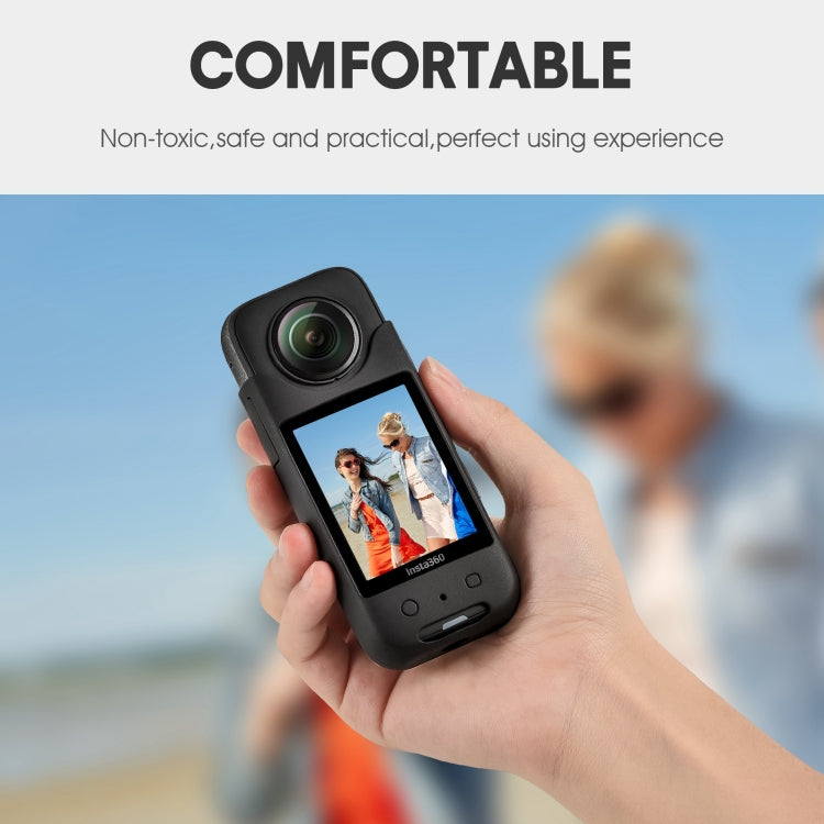 For Insta360 X3 STARTRC Full Body Silicone Protective Case(Black) - Case & Bags by STARTRC | Online Shopping UK | buy2fix
