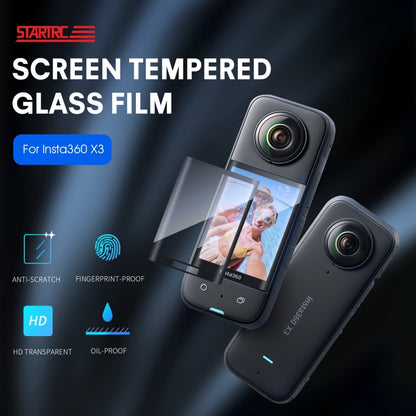 For Insta360 X3 STARTRC 2pcs Curved  HD Explosion-proof Soft Film - Protective Film & Stickers by STARTRC | Online Shopping UK | buy2fix
