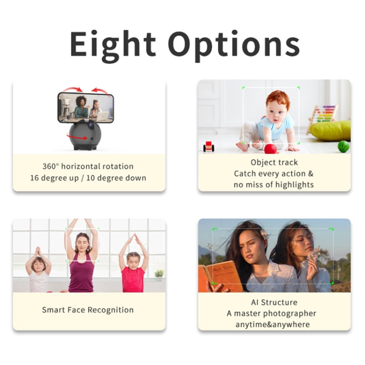 Q9 Al Gesture Recognition Two Axis Follow-up Cloud Platform(Gold) by buy2fix