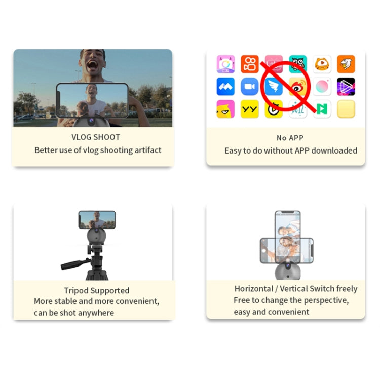 Q9 Al Gesture Recognition Two Axis Follow-up Cloud Platform(Gold) by buy2fix