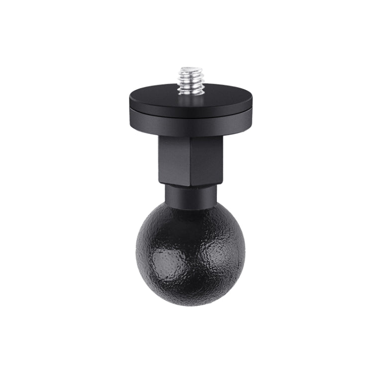 25mm 1/4 inch Screw ABS Ball Head Adapter Mount(Black) by buy2fix
