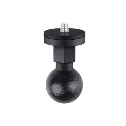25mm 1/4 inch Screw ABS Ball Head Adapter Mount(Black) by buy2fix