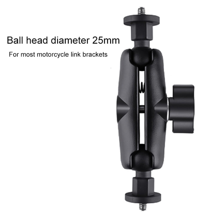 25mm 1/4 inch Screw ABS Ball Head Adapter Mount(Black) by buy2fix