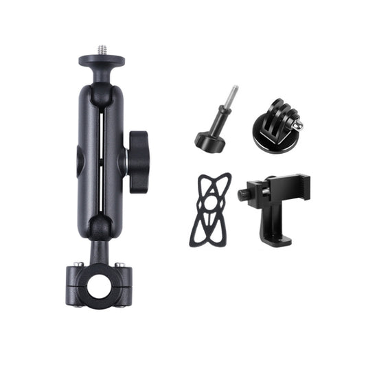 21mm Ballhead Car Front Seat Handlebar Fixed Mount Holder with Tripod Adapter & Screw & Phone Clamp & Anti-lost Silicone Case for GoPro, Insta360, DJI and Other Action Cameras - Connection Mount by buy2fix | Online Shopping UK | buy2fix