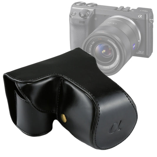 Full Body Camera PU Leather Case Bag with Strap for Sony NEX 7 / F3 (18-55mm Lens)(Black) - Leather Bag by buy2fix | Online Shopping UK | buy2fix
