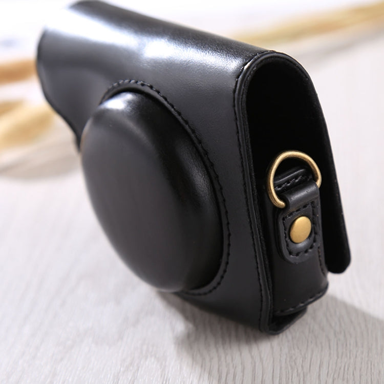 Full Body Camera PU Leather Case Bag with Strap for Canon G9X / G9X II (Black) by buy2fix