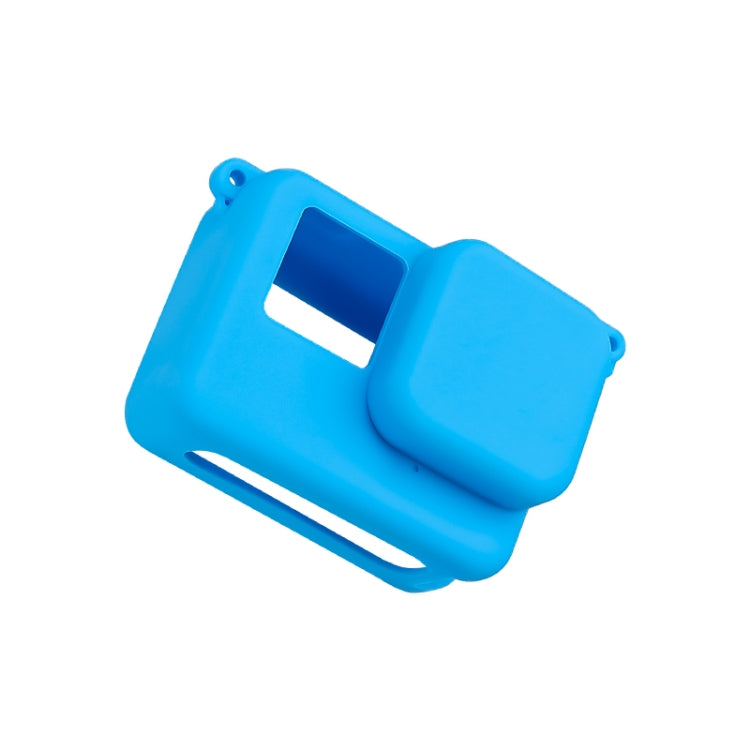 For Insta360 Ace Body Silicone Protective Case with Lens Cap (Blue) by buy2fix