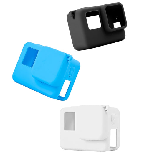 For Insta360 Ace Body Silicone Protective Case with Lens Cap (White) by buy2fix