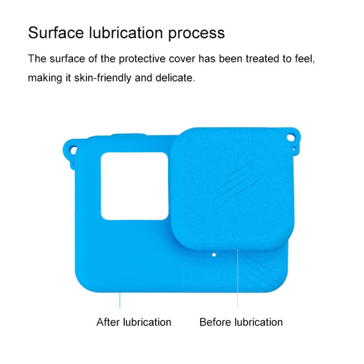 For Insta360 Ace Body Silicone Protective Case with Lens Cap (White) by buy2fix