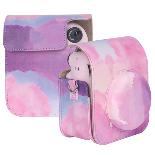 For FUJIFILM instax mini 12 Painted Full Body Leather Case Camera Bag with Strap(Dream Cloud) by buy2fix