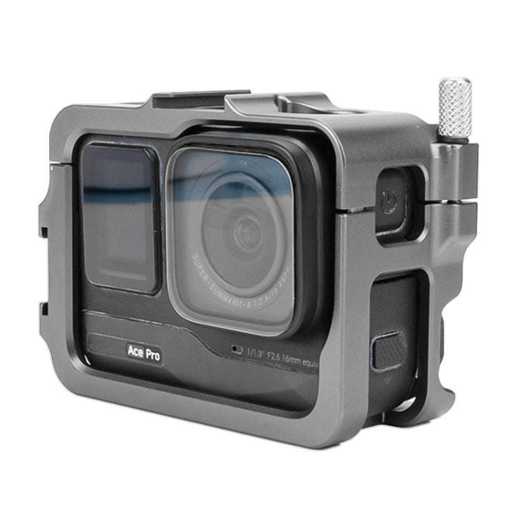 For Insta360 Ace Pro / Ace Aluminum Alloy Metal Rabbit Cage Frame (Grey) by buy2fix