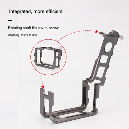 For Insta360 Ace Pro / Ace Aluminum Alloy Metal Rabbit Cage Frame (Grey) by buy2fix