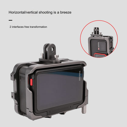 For Insta360 Ace Pro / Ace Aluminum Alloy Metal Rabbit Cage Frame (Grey) by buy2fix