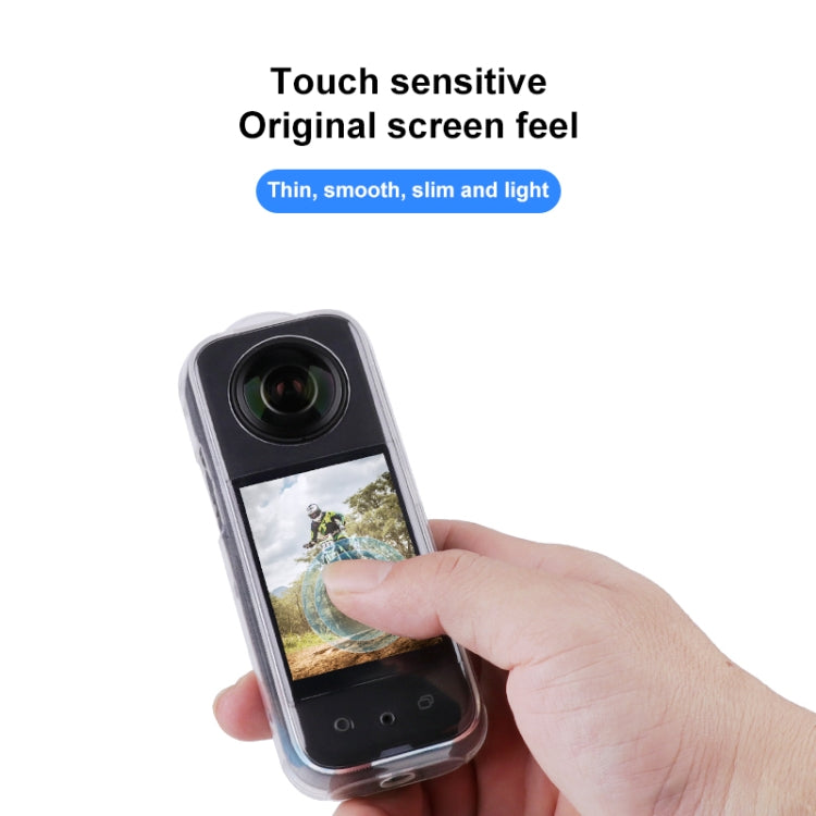 For Insta360 X3 Hollow Clear TPU Protective Case (Transparent) by buy2fix