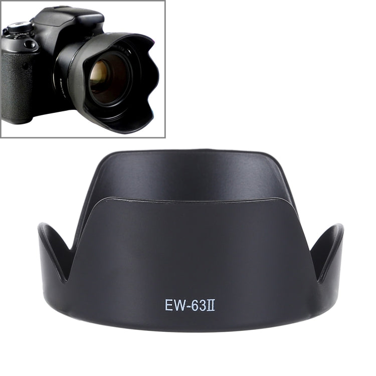EW-63II Lens Hood Shade for Canon EF 28mm f/1.8 USM, EF 28-105mm f/3.5-4.5 USM, F 28-105mm f/3.5-4.5 II USM Lens - Lens Hood by buy2fix | Online Shopping UK | buy2fix