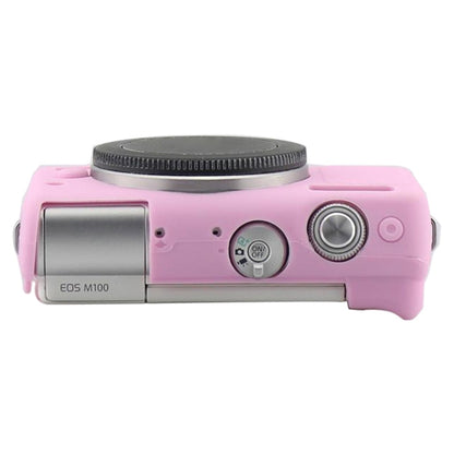 Soft Silicone Protective Case for Canon M100 (Pink) by buy2fix