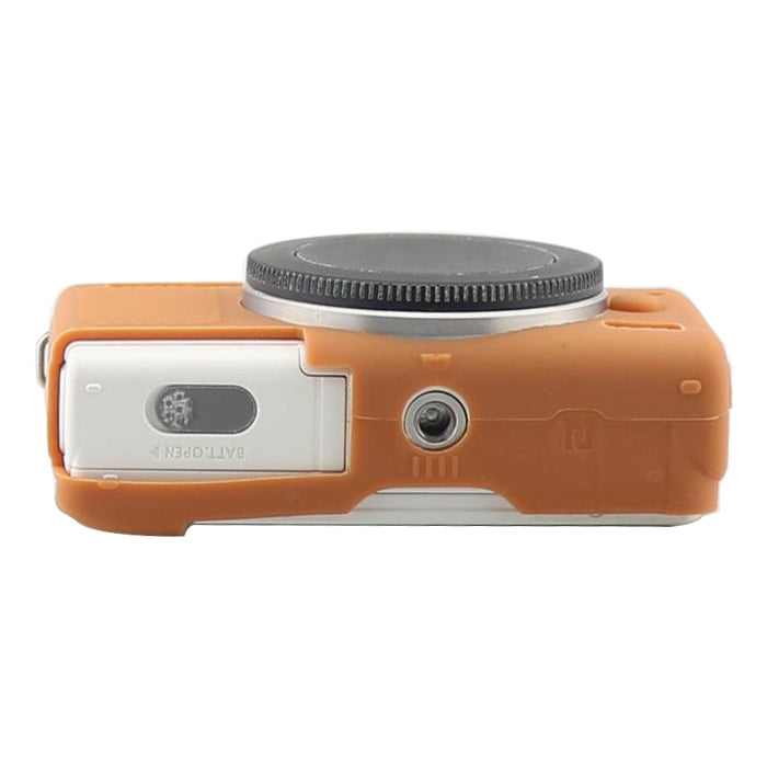 Soft Silicone Protective Case for Canon M100 (Brown) by buy2fix