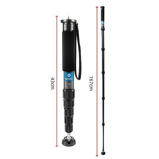 BEXIN P366C Camera Carbon Fiber Monopod Travel Live Selfie Bracket Holder - Monopods by BEXIN | Online Shopping UK | buy2fix