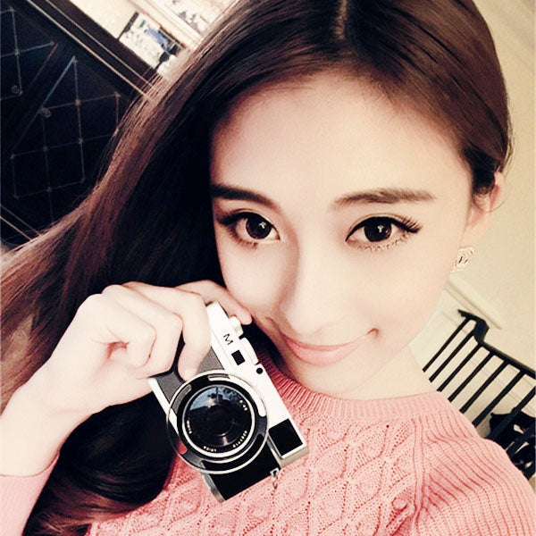 For Leica M Non-Working Fake Dummy DSLR Camera Model Photo Studio Props, Hood Lens(Silver) by buy2fix