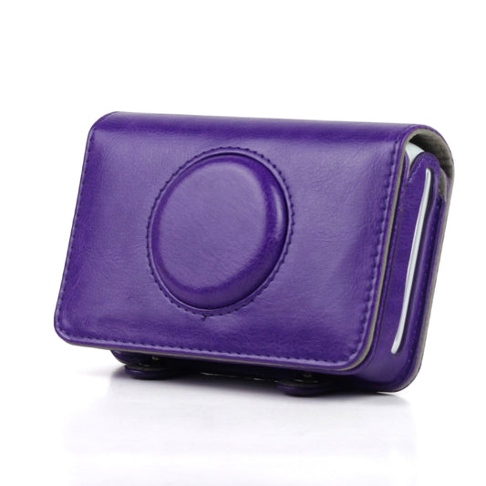 Solid Color PU Leather Case for Polaroid Snap Touch Camera (Purple) - Leather Bag by buy2fix | Online Shopping UK | buy2fix