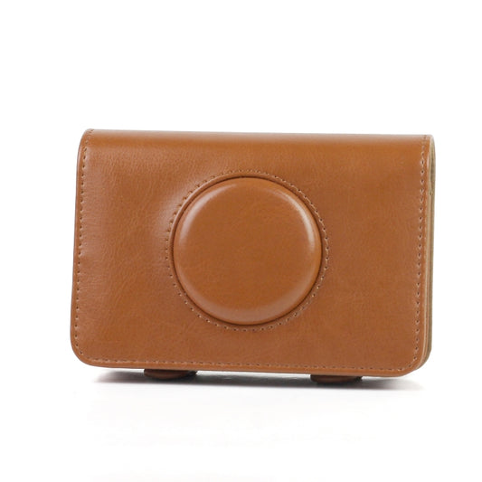 Solid Color PU Leather Case for Polaroid Snap Touch Camera (Brown) by buy2fix