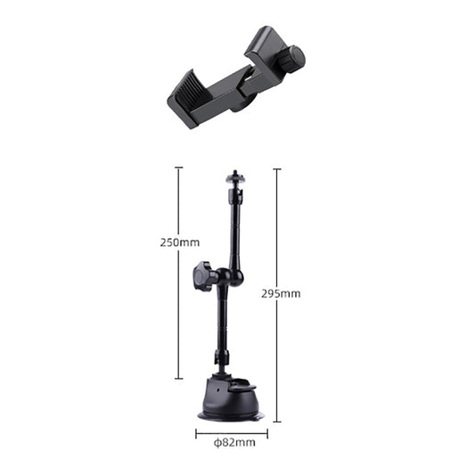 Single Suction Cup Articulating Friction Magic Arm Phone Clamp Mount (Black) - Holder by buy2fix | Online Shopping UK | buy2fix