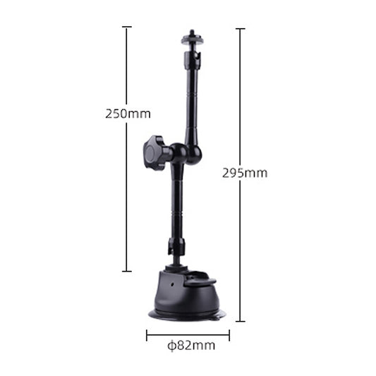 Single Suction Cup Articulating Friction Magic Arm Camera Mount (Black) - Holder by buy2fix | Online Shopping UK | buy2fix
