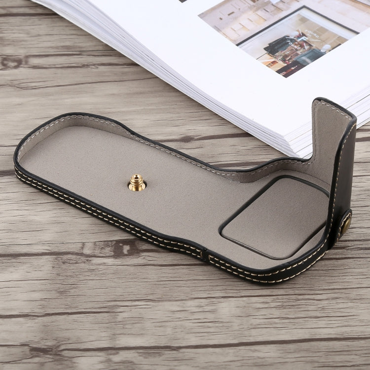 1/4 inch Thread PU Leather Camera Half Case Base for Canon EOS 5D Mark IV / 5D Mark III(Black) - Half Case by buy2fix | Online Shopping UK | buy2fix