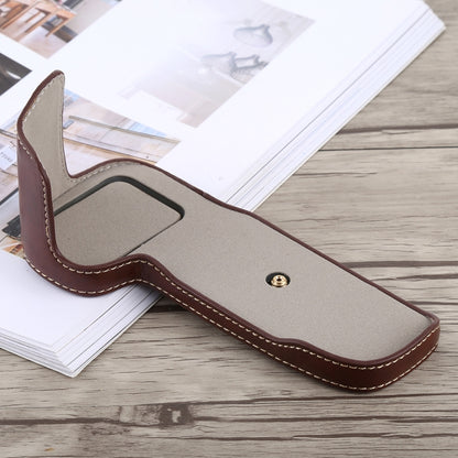 1/4 inch Thread PU Leather Camera Half Case Base for Canon EOS 5D Mark IV / 5D Mark III(Coffee) - Half Case by buy2fix | Online Shopping UK | buy2fix