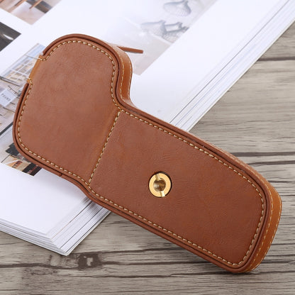 1/4 inch Thread PU Leather Camera Half Case Base for Canon EOS 5D Mark IV / 5D Mark III(Brown) - Half Case by buy2fix | Online Shopping UK | buy2fix