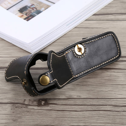 1/4 inch Thread PU Leather Camera Half Case Base for Olympus EM5 / EM5 Mark II (Black) - Half Case by buy2fix | Online Shopping UK | buy2fix