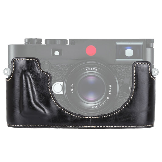 1/4 inch Thread PU Leather Camera Half Case Base for Leica M10 (Black) - Half Case by buy2fix | Online Shopping UK | buy2fix