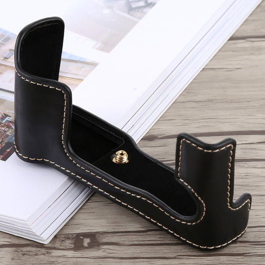 1/4 inch Thread PU Leather Camera Half Case Base for FUJIFILM X-T10 / X-T20 (Black) - Half Case by buy2fix | Online Shopping UK | buy2fix