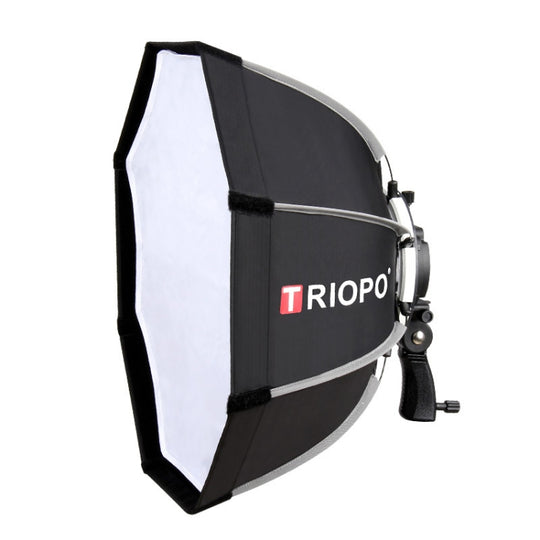 TRIOPO KS90 90 cm dôme Speedlite Flash octogonal parabolique Softbox diffuseur avec support poignée de montage pour Speedlite
