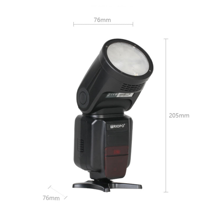 TRIOPO R1 76WS High-Speed 1/8000s TTL Flash Speedlite for Canon / Nikon DSLR Cameras - Shoe Mount Flashes by TRIOPO | Online Shopping UK | buy2fix