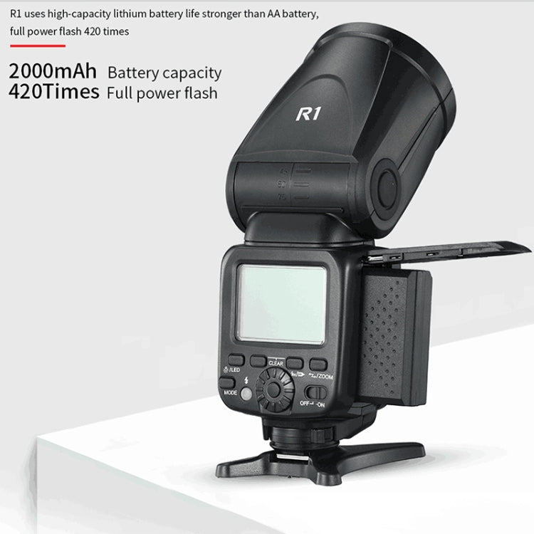 TRIOPO R1 76WS High-Speed 1/8000s TTL Flash Speedlite for Canon / Nikon DSLR Cameras - Shoe Mount Flashes by TRIOPO | Online Shopping UK | buy2fix