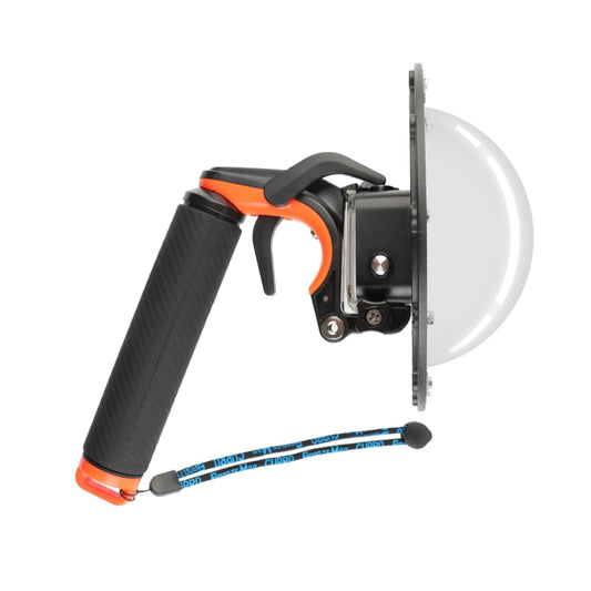 Shutter Trigger + Dome Port Lens Transparent Cover + Floating Hand Grip Diving Buoyancy Stick with Adjustable Anti-lost Strap & Screw & Wrench for GoPro HERO7 /6 /5 - Lens Transparent Cover by buy2fix | Online Shopping UK | buy2fix