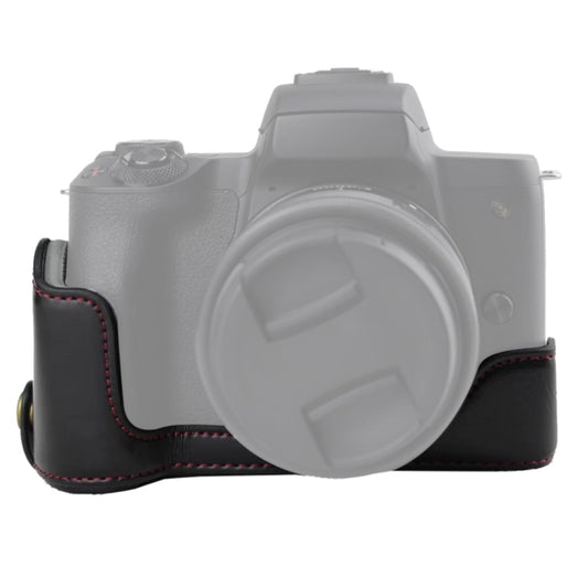 1/4 inch Thread PU Leather Camera Half Case Base for Canon EOS M50 / M50 Mark II (Black) - Half Case by buy2fix | Online Shopping UK | buy2fix