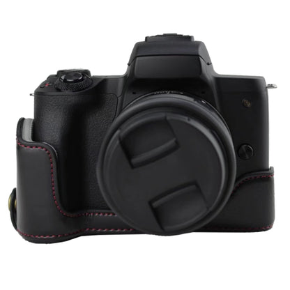 1/4 inch Thread PU Leather Camera Half Case Base for Canon EOS M50 / M50 Mark II (Black) - Half Case by buy2fix | Online Shopping UK | buy2fix