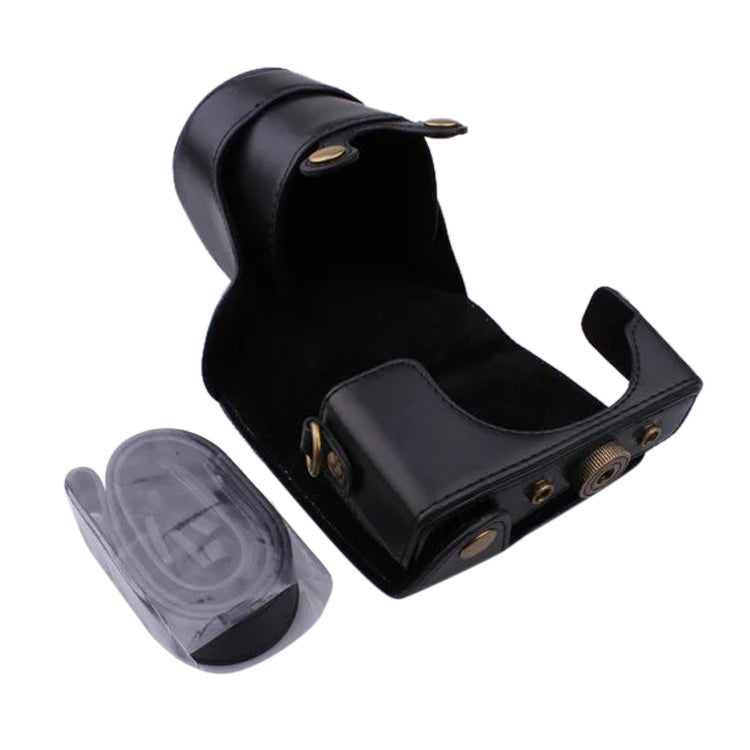 Full Body Camera PU Leather Case Bag with Strap for Canon EOS M200 (15-55mm Lens) (Brown) by buy2fix