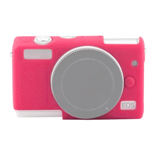 Soft Silicone Protective Case for Canon EOS M200 (Rose Red) by buy2fix