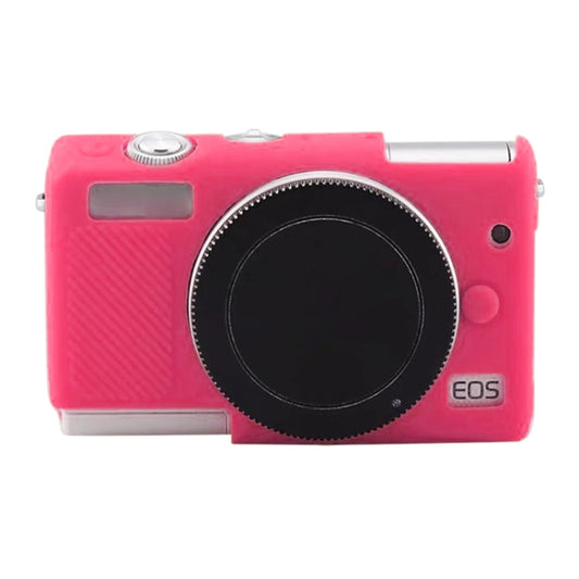 Soft Silicone Protective Case for Canon EOS M200 (Rose Red) by buy2fix