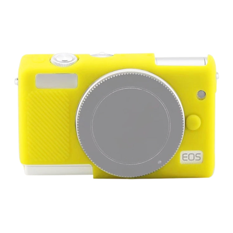 Soft Silicone Protective Case for Canon EOS M200 (Yellow) by buy2fix