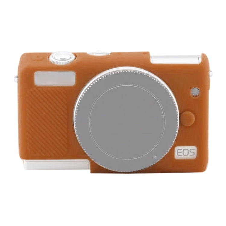 Soft Silicone Protective Case for Canon EOS M200 (Brown) by buy2fix
