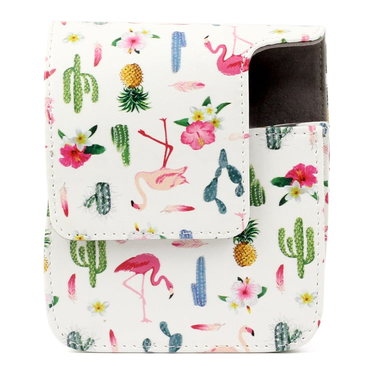 Flamingo Cactus Pattern PU Leather Protective Camera Case Bag For FUJIFILM Instax Mini90 Camera by buy2fix