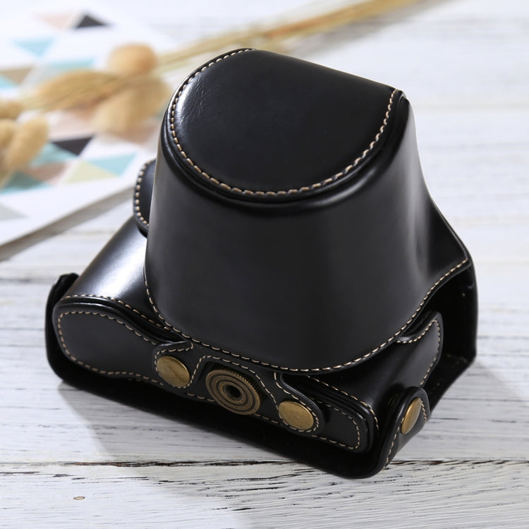 Full Body Camera PU Leather Case Bag with Strap for Olympus EPL7 / EPL8 (Black) by buy2fix