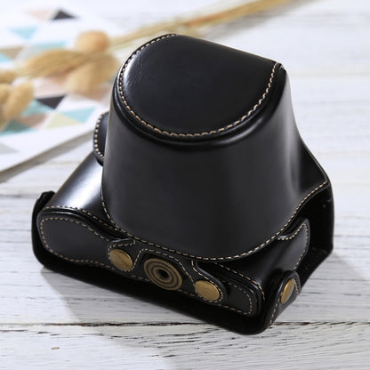 Full Body Camera PU Leather Case Bag with Strap for Olympus EPL7 / EPL8 (Black) by buy2fix