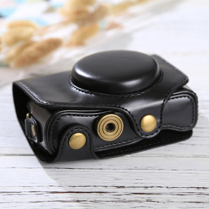 Full Body Camera PU Leather Case Bag with Strap for Canon PowerShot SX730 HS / SX720 HS (Black) by buy2fix